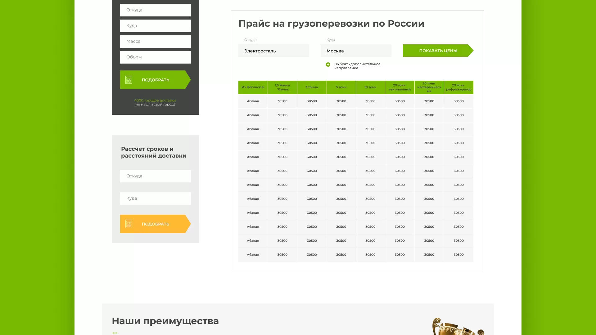Разработка логотипа и сайта компании «Инком-Логистика» в Белоярском